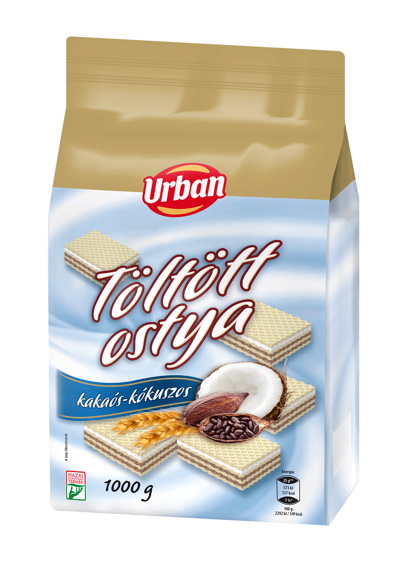 Urbán kakaós-kókuszos nápolyi 1kg tasakban